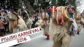 Pustni karneval  Ptuj 2016  Kurentovanje  Kurenti [upl. by Mloc761]