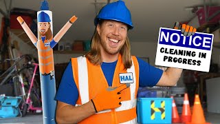 Handyman Hal fixes the Garage Door  Tools for Toddlers with Hal the Handyman [upl. by Atinnek274]