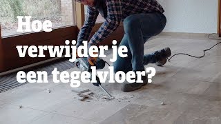 Tegelvloer Verwijderen  Hoe verwijder je een tegelvloer  RentSetGo [upl. by Blythe654]