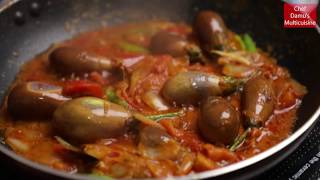 Kathirikai Chops  Brinjal Chops  Eggplant Chops by Chef Damu [upl. by Oivatco]