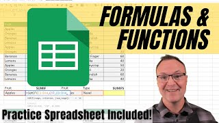 How to use Formulas and Functions in Google Sheets [upl. by Abell]