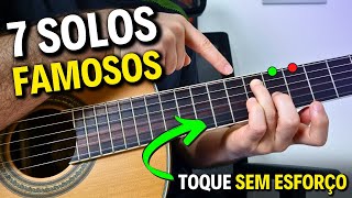 7 SOLOS LINDOS E FÁCEIS para completos iniciantes  Aula De Violão  PDF GRATUITO com Tablatura [upl. by Einafit730]