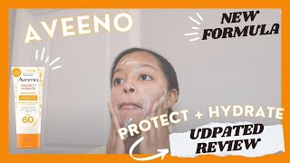 UPDATED Aveeno Protect  Hydrate Demo Review amp First Impression NEW FORMULA  Not what I expected [upl. by Erund]