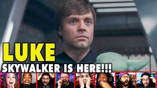 Reactors Reaction To Seeing Luke Skywalker On The Mandalorian Season 2 Episode 8  Mixed Reactions [upl. by Akinar]