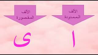 مادة الإملاء  درس الألف الممدودة و الألف المقصورة [upl. by Elimaj255]