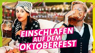 Laute Band und grölende Besucher Schlaf auf dem Oktoberfest ein  Das schaffst du nie [upl. by Fraase]