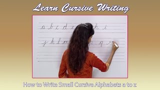 How to Write Cursive Step by Step  Writing Small Cursive Letters  Handwriting Practice  4K Video [upl. by Akkim]