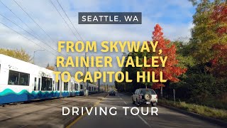 Autumn Drive From Renton Skyway to Capitol Hill Seattle WA  Driving Tour [upl. by Imiaj]