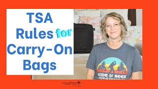 Basic TSA Rules For CarryOn Bags [upl. by Lenaj]