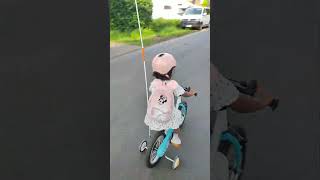 Kizias Morning Bike Ride to Kindergarten 🚴‍♀️✨ shortsvideo shorts school kids bike [upl. by Ghassan]