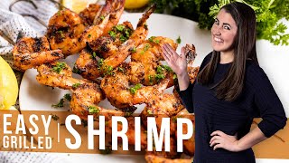 How to Make Easy Grilled Shrimp  The Stay At Home Chef [upl. by Annoyek]