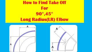 Piping 90 and 45 degree Elbow Take off Formula [upl. by Gilson]