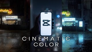 CINEMATIC COLOR GRADING for videos on Capcut Tutorial [upl. by Atilrahc]