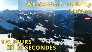 SkiWelt  Westendorf ⏩ Timelapse 100 jours [upl. by Dunson]