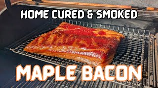 How to EASILY Cure amp Smoke Sweet Maple Bacon at Home [upl. by Rehpotsirhk530]