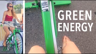 GENERATING ELECTRICITY BY CYCLING  Rock the Bike  RENEWABLE ENERGY [upl. by Machute]