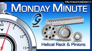 GAM Rack amp Pinions  Monday Minute at AutomationDirect [upl. by Felita]