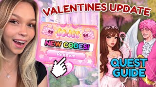 Valentines Update OUT NOW ALL CODES  QUEST GUIDE AND NEW ITEMS [upl. by Kannav371]