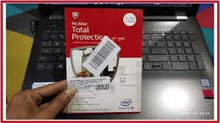 mcafee total protection product key unboxing and review  mcafee total protection installation [upl. by Bradman802]