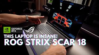 ROG Strix Scar 18 Review  The Most Powerful Gaming Laptop [upl. by Kenleigh343]