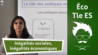 Économie  Terminale  Inégalités sociales inégalités économiques [upl. by Liam77]