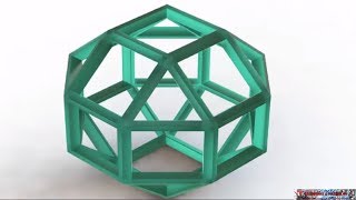 Solidworks Tutorial Sketch Model 25 Rhombicuboctahedron [upl. by Notniw]