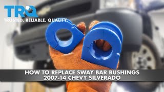 How to Replace Sway Bar Bushings 200714 Chevy Silverado [upl. by Corbin]