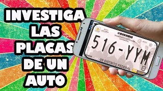 APP investiga placas de auto con Android [upl. by Eekram838]