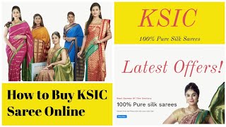 KSIC  Genuine Mysore Silk  How to buy Online  Latest Offers  100 Pure Silk Sarees [upl. by Airdnna895]