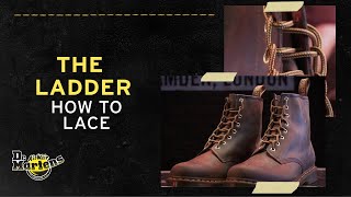 How to Lace Dr Martens Boots The Ladder Lace  Tips from the Experts [upl. by Stevy727]