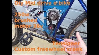 cheap DIY mId drive ebike conversion [upl. by Ash]