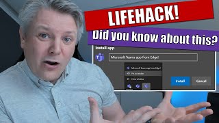 Install Microsoft Teams as an app from Edge [upl. by Llehcal875]
