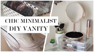 Minimalist Makeup Vanity DIY For Small Spaces Under 50 [upl. by Nnylidnarb596]