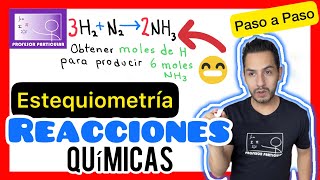 ✅ESTEQUIOMETRÍA en ECUACIONES QUÍMICAS MUY FÁCIL PASO a PASO👍 QUÍMICA [upl. by Ekenna]