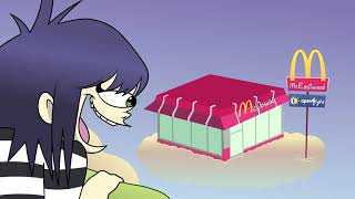 Gorillaz  Noodle Goes to Maccas Official Video [upl. by Uzia]