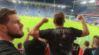 Wisla Krakow fans chanting vs GKS Katowice  August 22 [upl. by Kcorb]