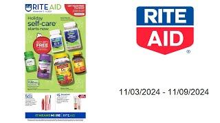 Rite Aid Weekly Ad US  11032024  11092024 [upl. by Lehteb]