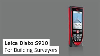 Leica DISTO™ S910 for Building Surveyors [upl. by Eila]