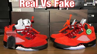 Air Jordan 5 Toro BravoRaging Bull Real Vs Fake review Fakes don’t Compare 🙅🏾‍♂️🙅🏾‍♂️🙅🏾‍♂️ [upl. by Yornek]