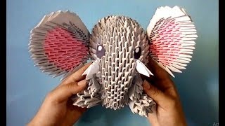 Tutorial Elefante Origami 3D [upl. by Morrissey367]