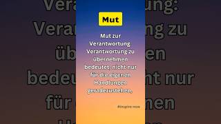 Mut zur Verantwortung mut inspiration motivation mindset [upl. by Nevag715]