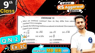 Rs Aggarwal Class 9 Chapter 1  Exercise 1C Question number 2  Number System  Md Sir Class 9 [upl. by Zuleika760]