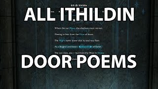 All Ithildin Door Poems  Shadow of War [upl. by Anerec]