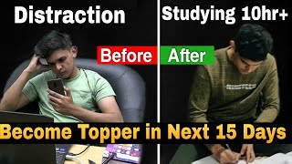 Become topper in next 15 days🔥 Most unique way of studying [upl. by Ahsekal]