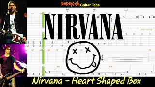 Nirvana  Heart Shaped Box Guitar Tutorial  Intro Chords and Solo on Acoustic [upl. by Balthazar]