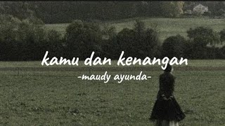 kamu dan kenangan maudy ayunda OST Habibie Ainun 3 lirik [upl. by Bromleigh]