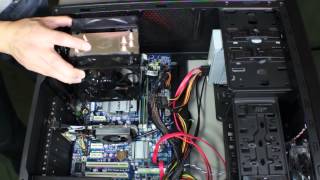 Installing an After Market CPU Cooler Fan  Cooler Master Hyper 212 EVO [upl. by Heger]