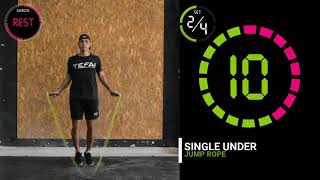 25 MINUTOS SALTANDO LA CUERDA  JUMP ROPE INTERMEDIO  WORKOUT 11 [upl. by Fleming]