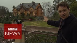 Revealed Yanukovychs luxurious country estate  Ukraine Crisis  BBC News [upl. by Suedama579]