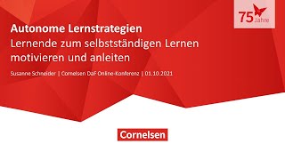 Webinar 1021  EWB  Autonome Lernstrategien für den DaFUnterricht [upl. by Bail787]